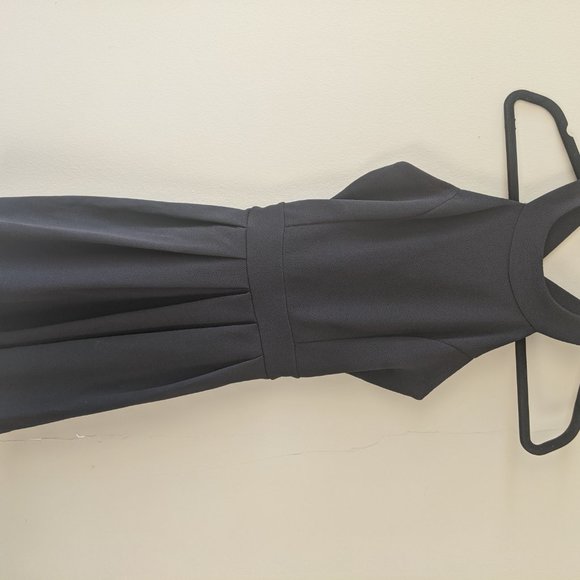 Black Mini Semi-Formal Dress with Bow Back - Picture 3 of 4